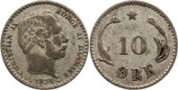 Dänemark 10 Öre 1 Christian IX. 1863-1906. -