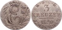 Sachsen-Coburg-Gotha 3 Kreuzer Ernst I. 1826-1844.