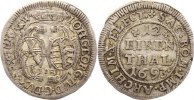 Sachsen-Albertinische Linie 1/12 Taler Johann Georg IV. 1691-1694.