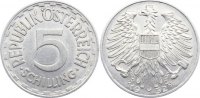 Österreich von - 5 Schilling Zweite Republik nach 1945.