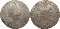 Frankreich 1/2 Ecu aux 8L Ludwig XIV. 1643-1715. -