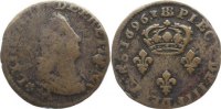 Frankreich Cu Quatre Deniers de Strasbourg Ludwig XIV. 1643-1715. -