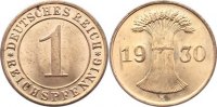 Weimarer Republik 1 Reichspfennig Kursmünzen 1918-1933.