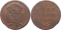 Salzburg, Erzbistum Cu Pfennig Hieronymus Graf Colloredo 1772-1803.