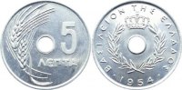 Griechenland 5 Lepta Paul I. 1947-1964.