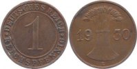 Weimarer Republik 1 Reichspfennig Kursmünzen 1918-1933. -