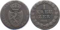 Nassau Cu Dickkreuzer Friedrich August und Friedrich Wilhelm 1808-1816.