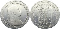 Italien-Neapel und Sizilien Piastra (120 Grana) 1786 BP Ferdinand IV. 1759-1799. kl. Randfehler, fast sehr schön