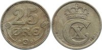 Dänemark 25 Öre 1 Christian X. 1912-1947. -