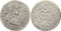 Schlesien-Der oberste Lehnsherr 3 Kreuzer Joseph I. 1705-1711.