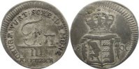 Württemberg 3 Kreuzer Friedrich II. 1797-1805.