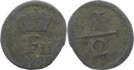 Württemberg 1/2 Kreuzer Friedrich II. 1797-1805.
