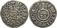 Stolberg-Stolberg 1/24 Taler Heinrich XXII. und Wolfgang Georg 1612-1615.