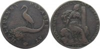 Großbritannien-Token Cu Halfpenny Token Warwickshire 18./19. Jahrhundert.