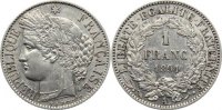 Frankreich 1 Franc Dritte Republik 1870-1940. -