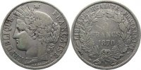 Frankreich 5 Francs Dritte Republik 1870-1940. -