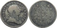 Irland Bank Token zu 10 Pence George III. 1760-1820.