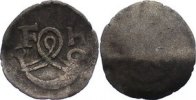 Württemberg Einseitiger Pfennig Friedrich I. 1593-1608.