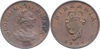 Irland Cu Farthing George III. 1760-1820.