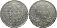 Bulgarien 5 Lewa Alexander I. 1879-1886.