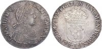 Frankreich Écu a la meche longue 1 Ludwig XIV. 1643-1715. -
