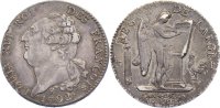 Frankreich Écu de 6 livres 1 Ludwig XVI. 1774-1793.