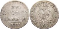 Brandenburg-Ansbach 2 1/2 Kreuzer Landmünze 1 Christian Friedrich Karl Alexander 1757-1791. -