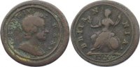 Großbritannien Cu Farthing George I. 1714-1727.