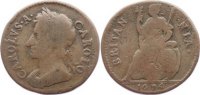 Großbritannien Cu Farthing Charles II. 1660-1685.