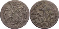 Sachsen-Eisenach 6 Pfennig Wilhelm Heinrich 1729-1741.