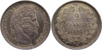 Frankreich 2 Francs Louis Philippe I. 1830-1848. -
