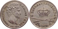 Dänemark 4 Rigsbankskilling Christian VIII. 1839-1848.