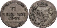 Sachsen-Coburg-Saalfeld 6 Kreuzer Franz Friedrich Anton 1800-1806.