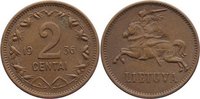 Litauen 2 Centai Republik 1918-1940.