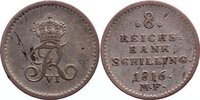 Schleswig-Holstein, Königliche Linie 8 Reichsbankschilling Friedrich VI. von Dänemark 1808-1839.