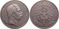 Hessen 5 Mark Ludwig III. 1848-1877.