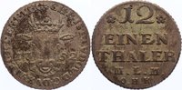 Mecklenburg-Schwerin 1/12 Taler Christian Ludwig II. 1747-1756.
