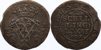 Mecklenburg-Schwerin Doppelschilling Friedrich Wilhelm 1692-1713.