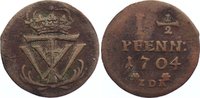 Mecklenburg-Schwerin 1 1/2 Pfennig Friedrich Wilhelm 1692-1713.