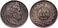 Frankreich 1/4 Franc Louis Philippe I. 1830-1848. -