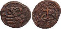 Sachsen-Altenburg Kipper Cu 6 Pfennig Johann Philipp und seine drei Brüder 1603-1625.