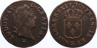 Frankreich Cu Sol Ludwig XV. 1715-1774. -