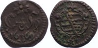 Sachsen-Altenburg Cu Heller Friedrich Wilhelm II. 1639-1669.