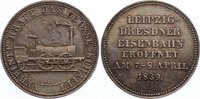 Sachsen-Albertinische Linie Kleine Silbermedaille Friedrich August II. 1836-1854.