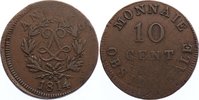 Frankreich Cu 10 Centimes Ludwig XVIII. 1814, 1815-1824.
