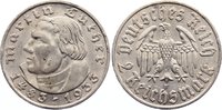 Drittes Reich 2 Reichsmark Gedenkmünzen 1933-1945.
