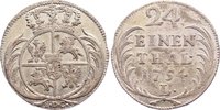 Sachsen-Albertinische Linie 1/24 Taler Friedrich August II. 1733-1763.