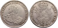 Sachsen-Coburg-Saalfeld 1/6 Taler Franz Josias 1745-1764.