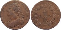 Frankreich Cu 12 Deniers Ludwig XVI. 1774-1793.