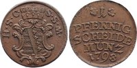 Sachsen-Coburg-Saalfeld Cu Pfennig Ernst Friedrich 1764-1800.